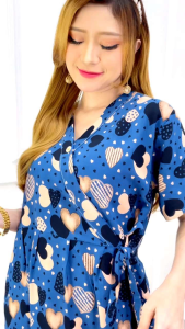 DASTER KIMONO VIRAL DRESS / DASTER WANITA KEKINIAN / DASTER BUSUI TALI SAMPING