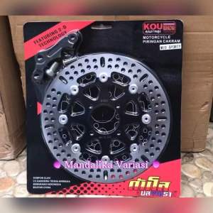 NEW DISC PIRINGAN CAKRAM DISC DEPAN VARIASI 260MM COPY KTC PNP MIO SPORTY KARBU LAMA KALIPER 5TL FREE BREKET