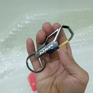 Paket Cover Remote Smart Key & Gantungan Kunci Berlogo Yamaha Nmax Turbo/Neo S/Techmax+Gantungan Kunci Berlogo Yamaha Nmax 2 Sisi