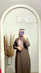 Gamis Yora Midi Dress Lady Crush - Gamis Midi Dresa - Gamis Wanita