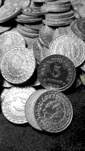 Koin Kuno 5 KB Kecil Alumunium