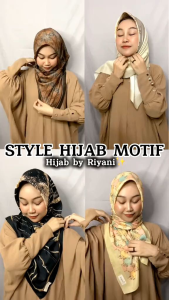 KERUDUNG SEGI EMPAT VOAL PREMIUM HARI RAYA