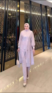 SHELLY DRESS SET CELANA BY SHINBIE