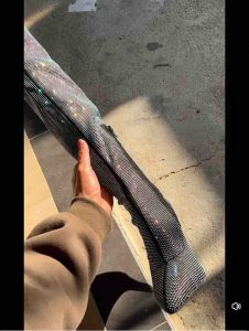 รองเท้าบู๊ทเพชรยาวเหนือเข่าหัว ส้นเข็ม สูง8.5cm มีซิป  สำหรับงานปาร์ตี้ คอนเสิร์ต(K16)