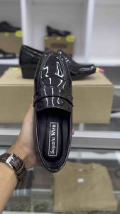 Kasut No.3 Wanita Patent Leather Shoes | Glossy Formal Shoes Hitam Kilat Premium | Uniform Kadet Polis JPAM RELA Pengawas