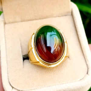CINCIN BATU AKIK EDONG PANCAWARNA TOP QUALITY