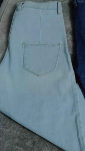 Celana Kulot Jeans Wanita Highwaist Model Loose Korean Style Straight Pants Pinggang Dapat Di Stel