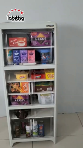 RAK TEMPAT LEMARI PENYIMPANAN MAKANAN DAPUR  TUDUNG SAJI TERTUTUP TABITHA VOYAH FOOD CONTAINER KABINE CABINET KONTAINER