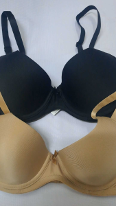 SIMONETTE TSHIRT MOULDED NUDE AND BLACK BRA
