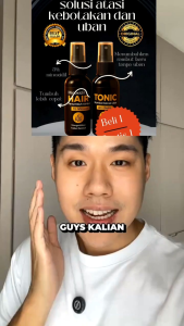 HAIR TONIC MINOXIDIL PENUMBUH RAMBUT BOTAK DAN MENIMALKAN RAMBUT BERUBAN