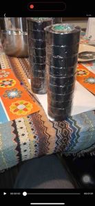 ยกแถว 10ม้วน เทปพันสายไฟ ไทยยาซากิ สีดำ ยกแถว 10ม้วน เทปพันสายไฟ ไทยยาซากิ สีดำ