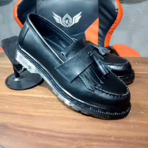 SULTAN STORE Sepatu Pria Slip on Loafers Formal Kulit Sapi Series Empire Black