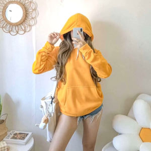 LYDIA (PLAIN) HOODIE JACKET (FREESIZE SMALL TO LARGE FIT) BY. JLC
