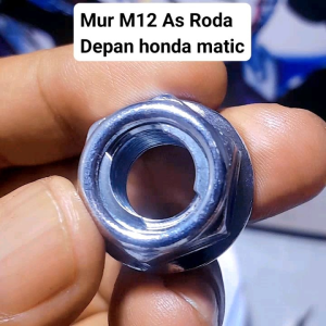 MUR LOK AS RODA MATIC DEPAN BELAKANG BEBEK M12 KUNCI KEPALA 19