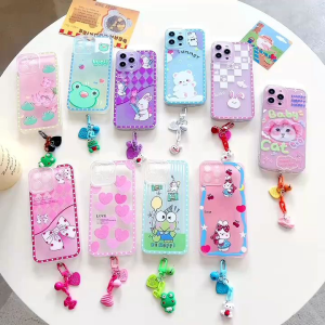 softcase case cartoon+chain semua type di chat saja/baca deskripsi