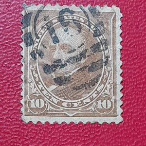 Prangko USA Jadul Koleksi kuno Tua jadul 10 cents Tahun 1898 USED