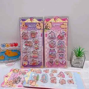 Tấm Sticker Hình Dán Nước Chảy CAPYBARA Lấp Lánh Cute Decor Trang Trí Sổ Tay Bullet Journal