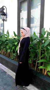 Abaya Gamis Hitam Turkey Jetblack Premium: Outfit Fashion Muslim Terbaru & Termurah