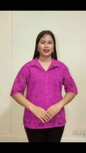 เสื้อเชิ้ต ฉลุ่ลูกไม้ - อก36-38-40 ส่วนผสม