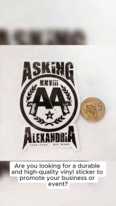 ASKING ALEXANDRIA BAND VINYL STICKERS