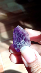 อเมทิสต์ Amethyst 💜 #Ame1 #หินดิบ หินสีม่วง หินธรรมชาติ