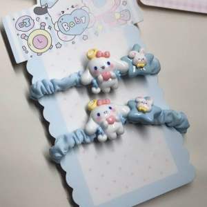 Character girl’s hair ties bands accessories : kitty melody cinnamon