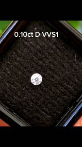 #เพชร #โมซาไนส์แท้ #moissanite #10ตังค์ 0.10กะรัต สี D Vvs1 #roundbrilliant #เบลเยี่ยมคัท #เพชรเบลเยี่ยม #8H&A ไม่ใช่แหวนสำเร็จ