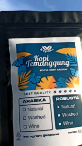 [HOUSE BLEND] 200 Gr KOPI BUBUK MURNI KOPI BLEND ARABIKA ROBUSTA TEMANGGUNG 50:50 MANTAP SEHAT BERKHASIAT