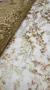 Bahan Kain Tille/Kebaya Freya Bordir Payet Spaengel motif Entik/Terbaru Ada dua Desaing. Dekripsi ada di bawah👇