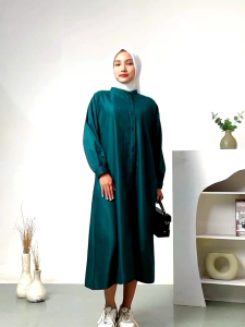 Piya Midi Gaun Wanita toyobo halus dan tebal Best Quality Muslimah