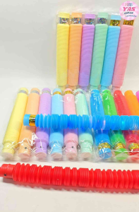 6pcs POP TUBE TOY WITH LIGHT/loot bag fillers/paninda/giveaways/party favors.