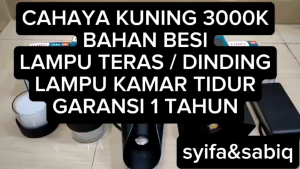 LAMPU TERAS / LAMPU DINDING / LAMPU HIAS GARANSI 1 TAHUN CAHAYA KUNING LUBY