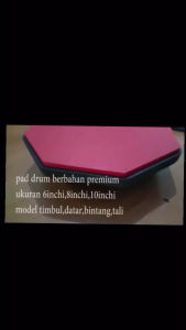 PAD DRUM 8IN LATIHAN STICKING DRUM PAD