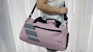 Travel Bag Sports Bag Duffel Bag Waterproof Shoe Compartment Design and Front Pocket