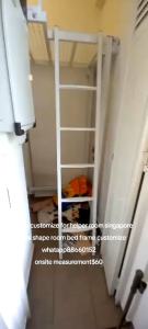 Loft bed customize for helper room/ utility room /weird shape room bed customize /store room/bomb shelter