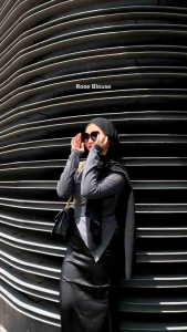 Blouse Crop Long Shleeve Tangan Panjang Pres Body