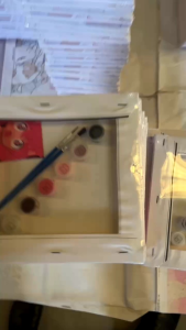 DIY oil painting by numbers | 20*20 cm Framed Canvas