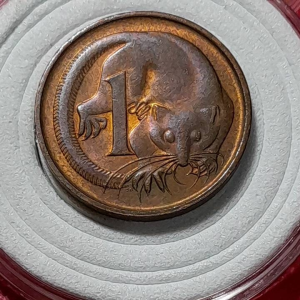 Koin Australia Koleksi kuno Jadul 1 cent Kecil Tahun 1985