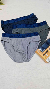 [3 Pcs] BODYLOVE Mens Briefs Cotton Spender Seluar Dalam Lelaki Spender Kain Lembut Underwear Size M-2XL Menswear 9227