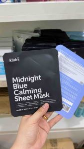 Mặt Nạ Klairs Midnight Blue Calming Sheet 25ml Phục Hồi Dịu Da Cấp Ẩm Sáng Da Mặt Nạ Klairs - HÀNG CÔNG TY FULL VAT