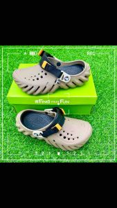 [Chính hãng-lỗi 1 cắt-còn size 33.5] END Dép Crocs Echo màu nâu đất cực ngầu