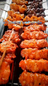 ขนาดทดลอง เครื่องปรุงหมักโครงไก่ย่างแดงโบราณสำเร็จ ขนาด 110 กรัม หมักโครงไก่ได้ 1 กิโลกรัม