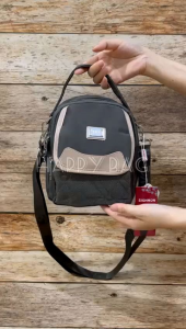 TAS WANITA SIGHMON KANVAS 3in1 Bisa Ransel Slempang Jinjing 2sleting