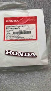 Tem chữ Honda đuôi sau đỏ đô Wave nhỏ