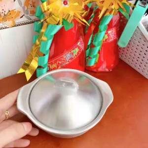 Thố gang nắp gang nguyên khối kho quẹt nấu cơm niêu kho cá tiện lợi - gia dụng NARI