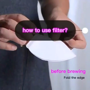 Coffee paper filter 101 White 100 Pcs Flat bottom HERO