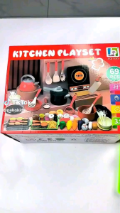 [68 Chi Tiết] Bộ Đồ Chơi Nấu Ăn 68 Chi Tiết Kèm Hiệu Ứng Bếp Từ