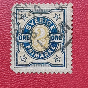 Prangko Swedia klasik Koleksi Kuno Numeral stamps Tahun 1892 USED