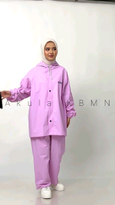 JAS HUJAN AKULA TERBARU RAINCOAT STELAN BAJU DAN CELANA ANTI REMBES PVC 025