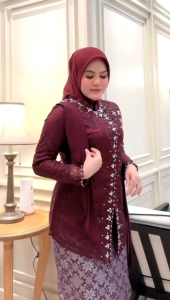 KEBAYA DASIYAH / KEBAYA KUTUBARU PAYET SELENDANG / KEBAYA IBU BESAN MEWAH / KEBAYA MODERN WANITA 2024 / KEBAYA WANITA / KEBAYA BURGUNDRY TERBARU